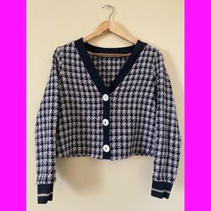 Zara Tweed Crop Sweater